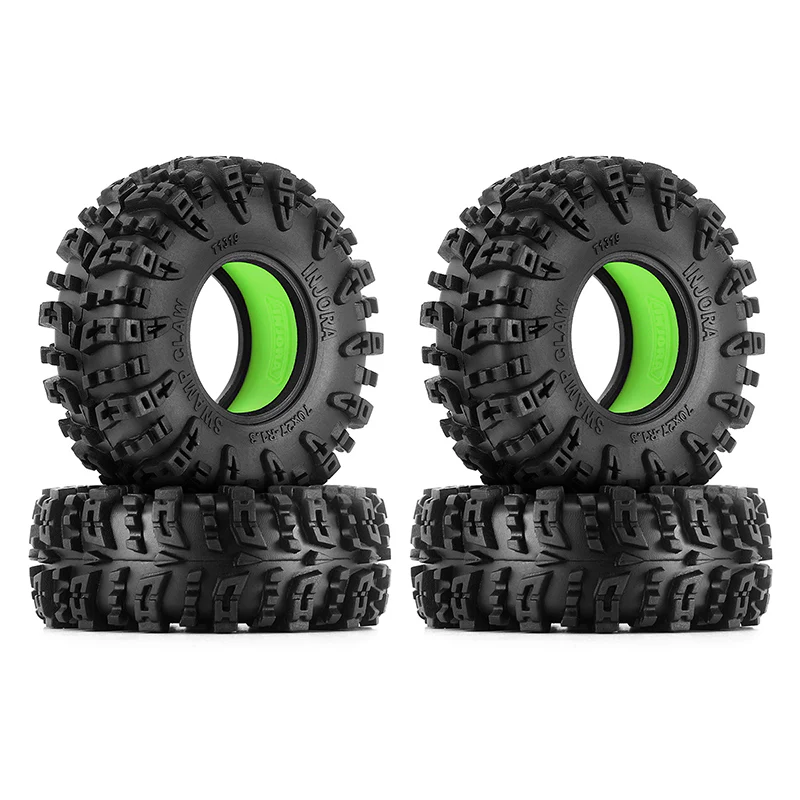 INJORA 1.3" 70*27mm Swamp Claw Tires & Inserts Combo (4) - Image 9