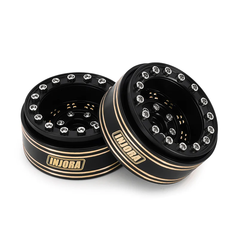 [Germany Clearance Deal] INJORA 1.3" 81g/pcs Super Heavy Brass -5.25mm Offset Wheels for Micro Crawlers (W1305) - Image 11