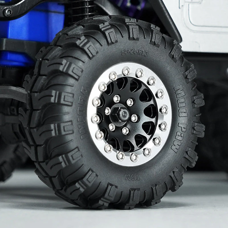 INJORA 1.3" Aluminium 0mm Offset Wheels for Micro Crawlers (W1311) - Image 32