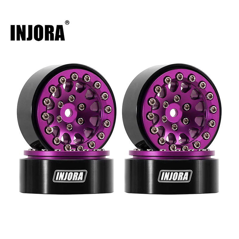 INJORA 1.3" Aluminium 0mm Offset Wheels for Micro Crawlers (W1311) - Image 38