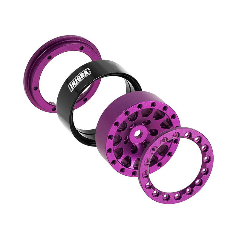 INJORA 1.3" Aluminium 0mm Offset Wheels for Micro Crawlers (W1311) - Image 39