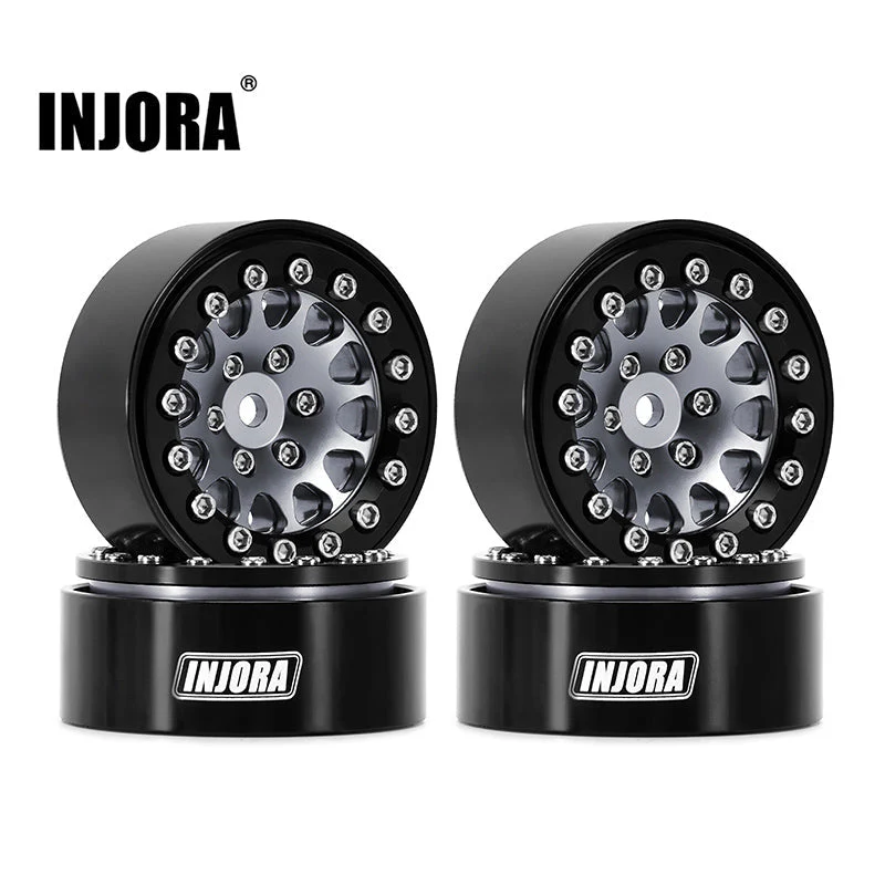 INJORA 1.3" Aluminium 0mm Offset Wheels for Micro Crawlers (W1311) - Image 8