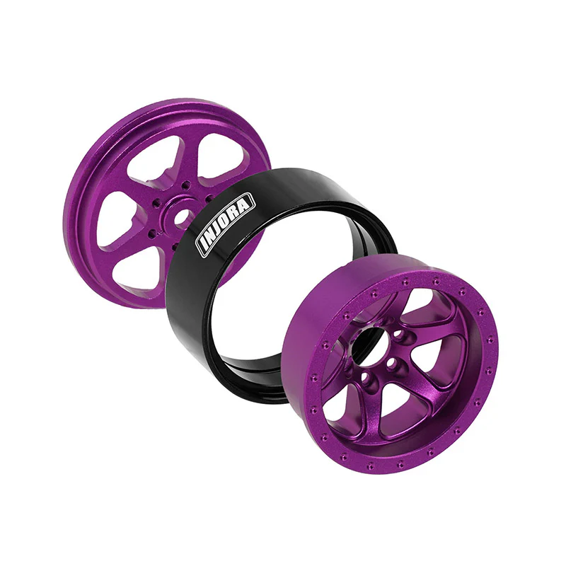 INJORA 1.3" Aluminum -4.05mm Offset Wheels for Micro Crawlers (W1309) - Image 6