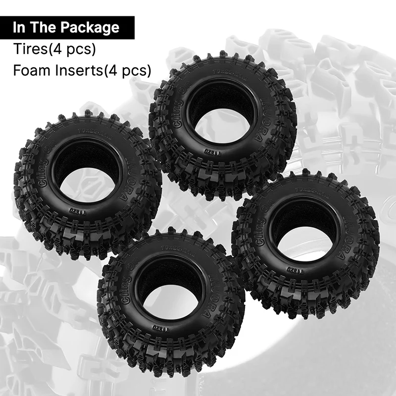 INJORA 1.3" 70*26mm Cling On Tires (T1320) (4) - Image 5