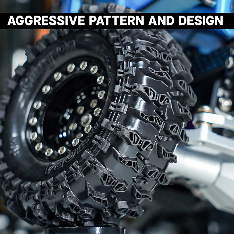 INJORA 1.3" 70*26mm Cling On Tires (T1320) (4) - Image 6