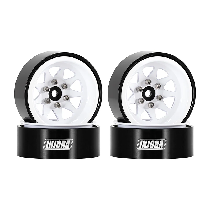 INJORA 1.3" Stamped Steel -4.05mm Offset Wheels for Micro Crawlers (W1312) - Image 10
