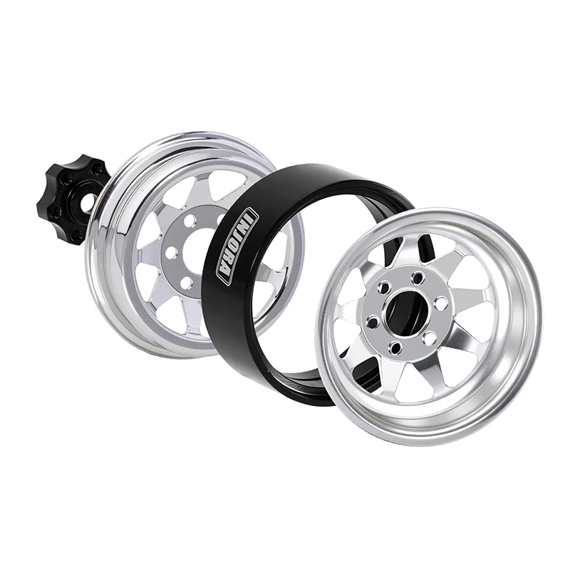 INJORA 1.3" Stamped Steel -4.05mm Offset Wheels for Micro Crawlers (W1312) - Image 17