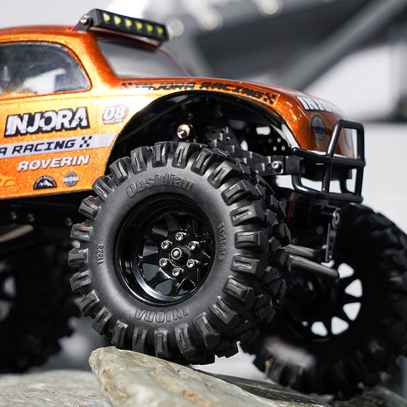INJORA 1.3" Stamped Steel -4.05mm Offset Wheels for Micro Crawlers (W1312) - Image 9