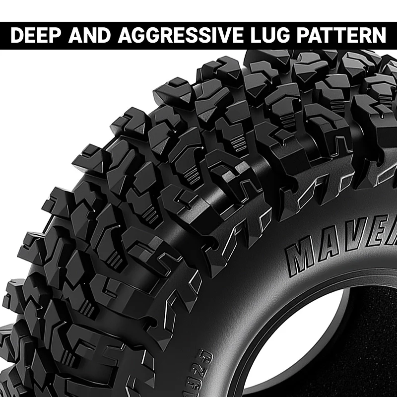 INJORA 1.9" (120*42mm 4.75" OD) MAVERIX S5 R/T Tires (T1925) (4) - Image 3