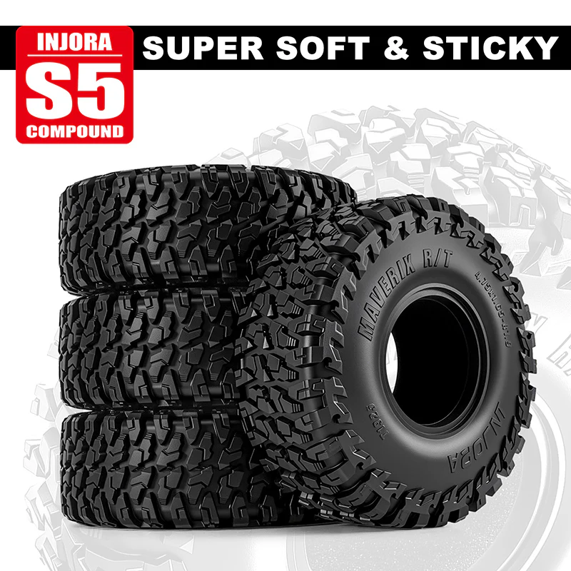 INJORA 1.9" (120*42mm 4.75" OD) MAVERIX S5 R/T Tires (T1925) (4) - Image 5
