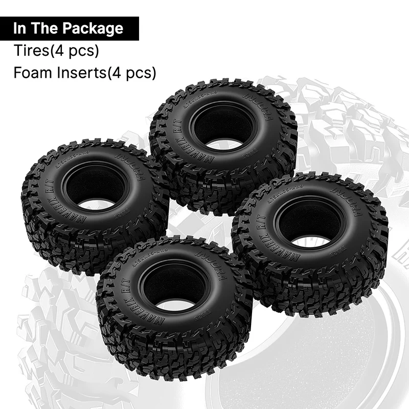 INJORA 1.9" (120*42mm 4.75" OD) MAVERIX S5 R/T Tires (T1925) (4) - Image 6