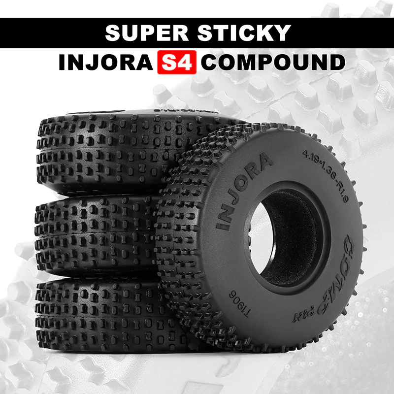 [Clearance Sale] INJORA 1.9" (106*35mm 4.19" OD) Comp Pin S4 Tires (T1906) (4) - Image 5