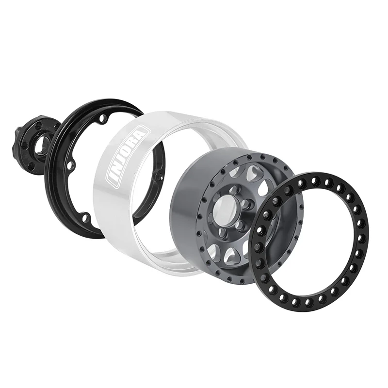 INJORA 1.9" Deep Dish -10.4mm Offset Wheels for 1/10 RC Crawlers (W1949) - Image 3