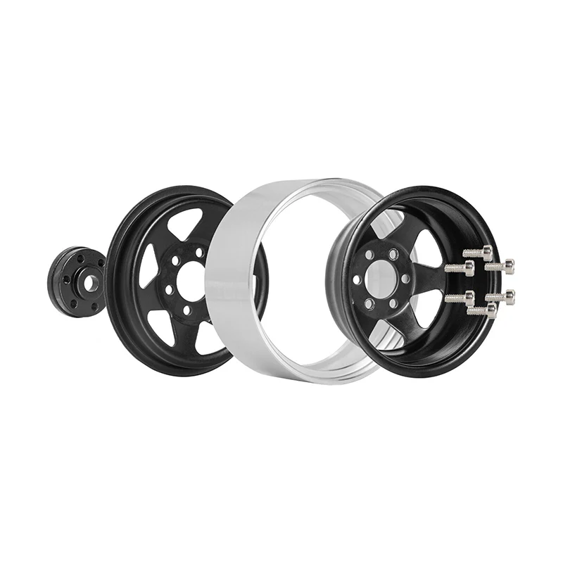INJORA 1.9" Deep Dish Stamped -8.9mm Offset Wheels for 1/10 RC Crawlers (W1948) - Image 3