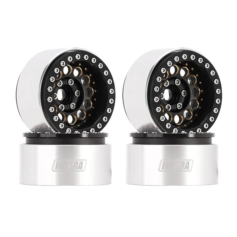INJORA 1.9" Super Heavy Brass -10mm Offset Wheels for 1/10 RC Crawlers (W1957) - Image 10
