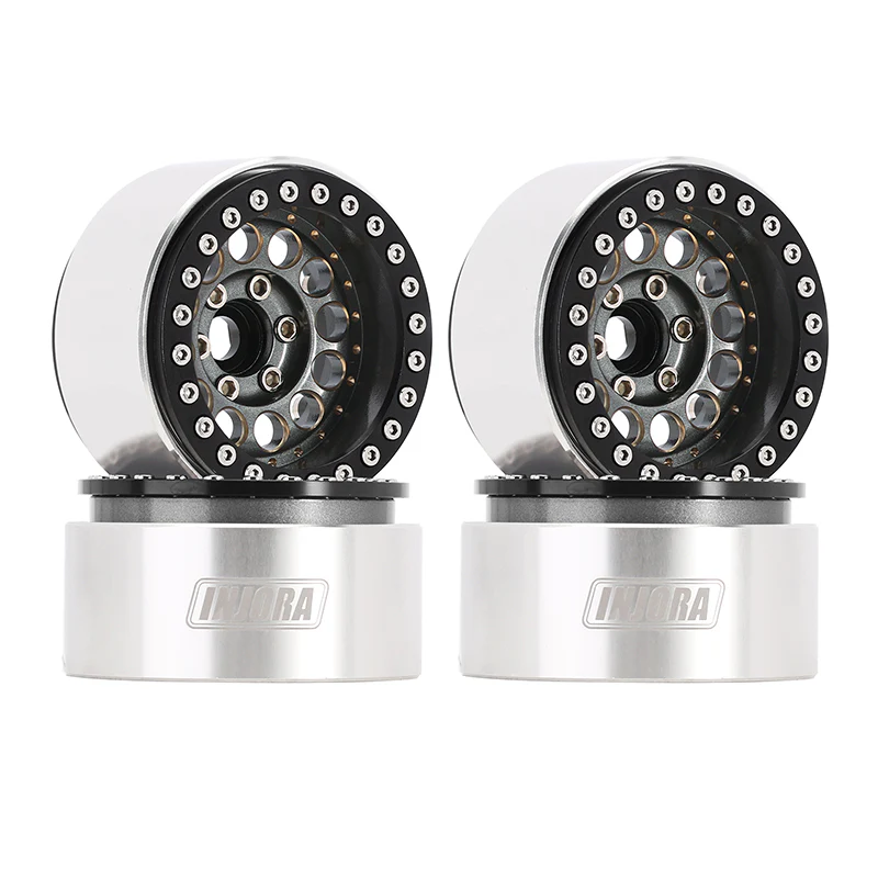 INJORA 1.9" Super Heavy Brass -10mm Offset Wheels for 1/10 RC Crawlers (W1957) - Image 16