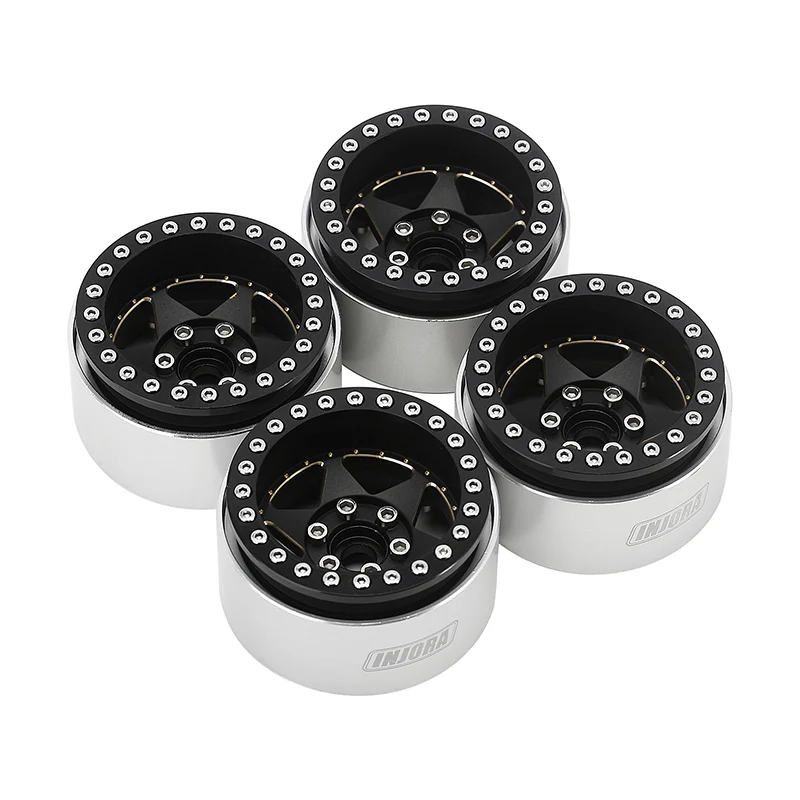 INJORA 1.9" Super Heavy Brass -10mm Offset Wheels for 1/10 RC Crawlers (W1958) - Image 17