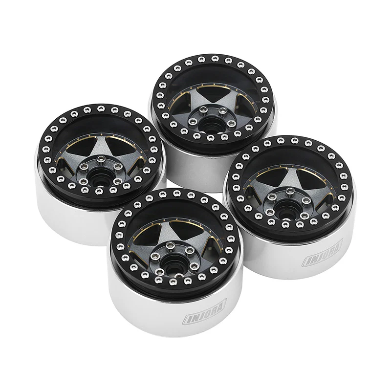 INJORA 1.9" Super Heavy Brass -10mm Offset Wheels for 1/10 RC Crawlers (W1958) - Image 24