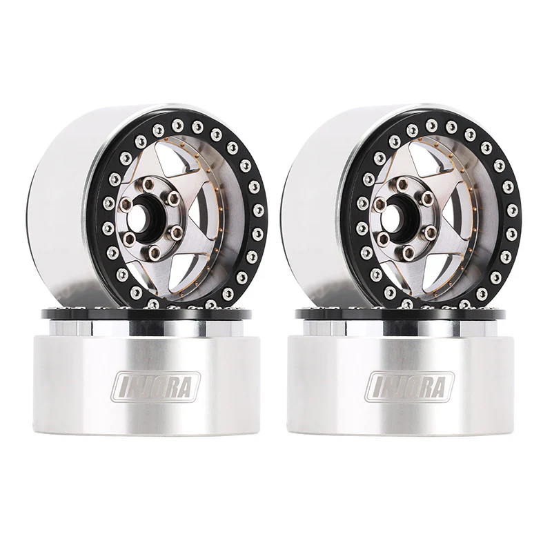 INJORA 1.9" Super Heavy Brass -10mm Offset Wheels for 1/10 RC Crawlers (W1958) - Image 25