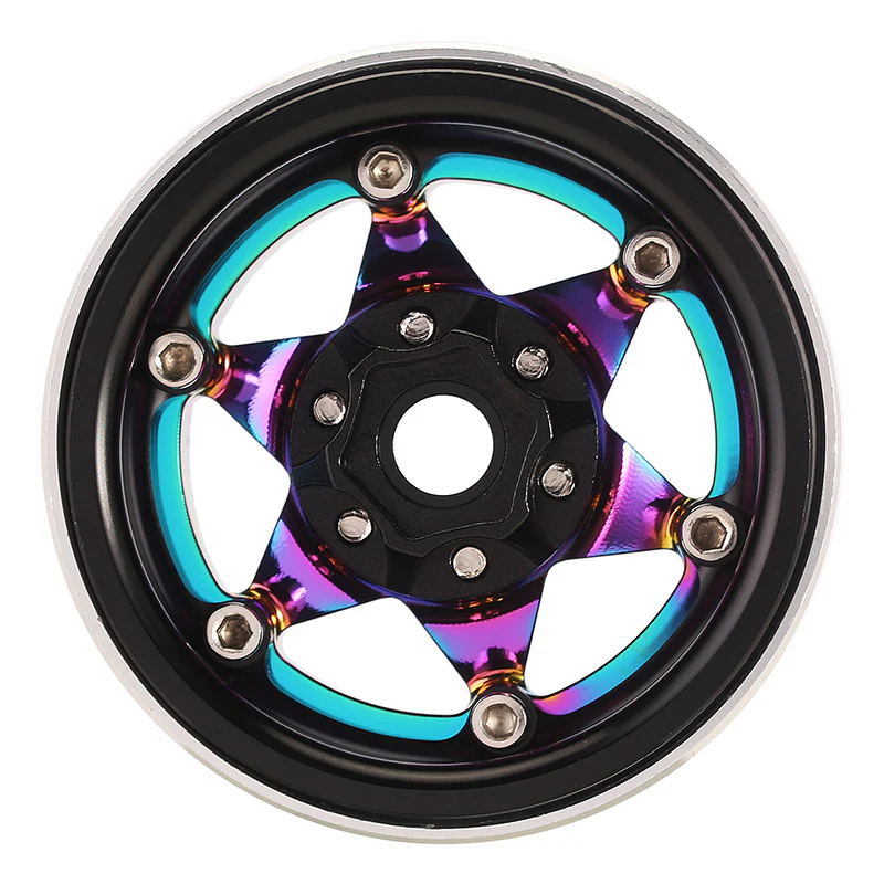 INJORA 1.9" Super Heavy Brass -10mm Offset Wheels for 1/10 RC Crawlers (W1958) - Image 9