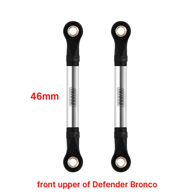 INJORA 1 Pair Stainless Steel Chassis Links for 1/18 TRX4M Mods - Image 2