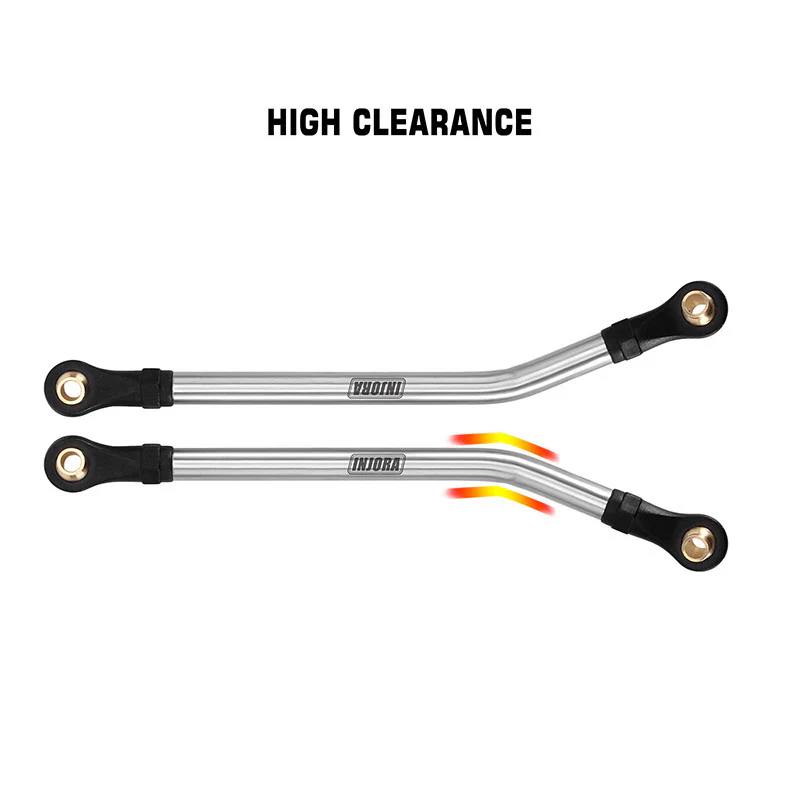INJORA 1 Pair Stainless Steel Chassis Links for 1/18 TRX4M Mods - Image 25