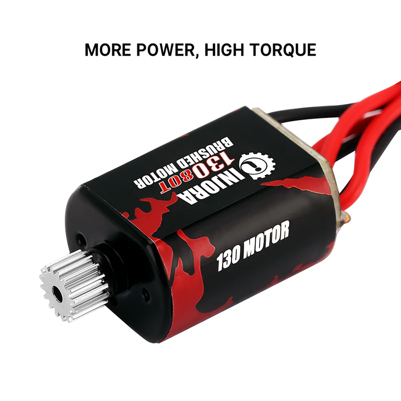 INJORA 130 Brushed Motor 60T 80T with Stainless Steel Pinion for FMS FCX24 FCX18 (INM12) - Image 11