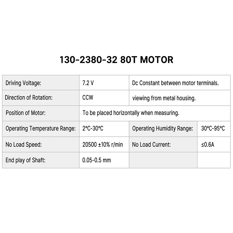INJORA 130 Brushed Motor 60T 80T with Stainless Steel Pinion for FMS FCX24 FCX18 (INM12) - Image 13