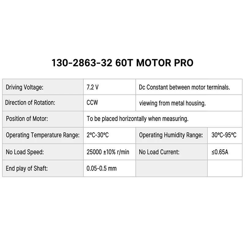 INJORA 130 Brushed Motor 60T 80T with Stainless Steel Pinion for FMS FCX24 FCX18 (INM12) - Image 7