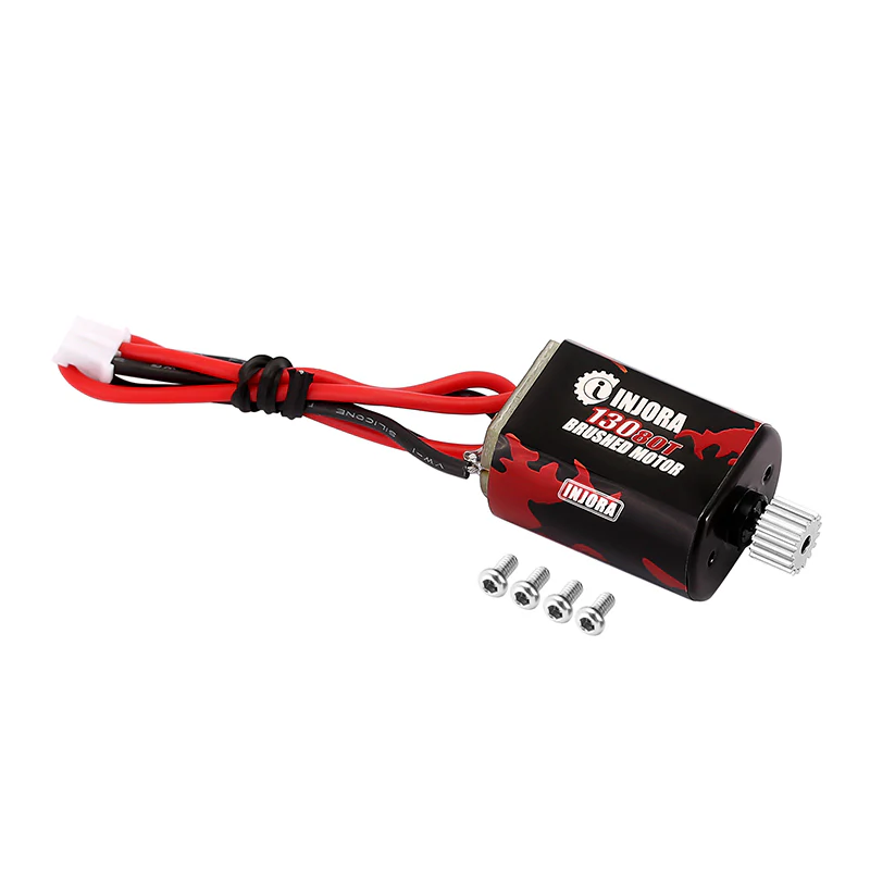 INJORA 130 Brushed Motor 60T 80T with Stainless Steel Pinion for FMS FCX24 FCX18 (INM12) - Image 8