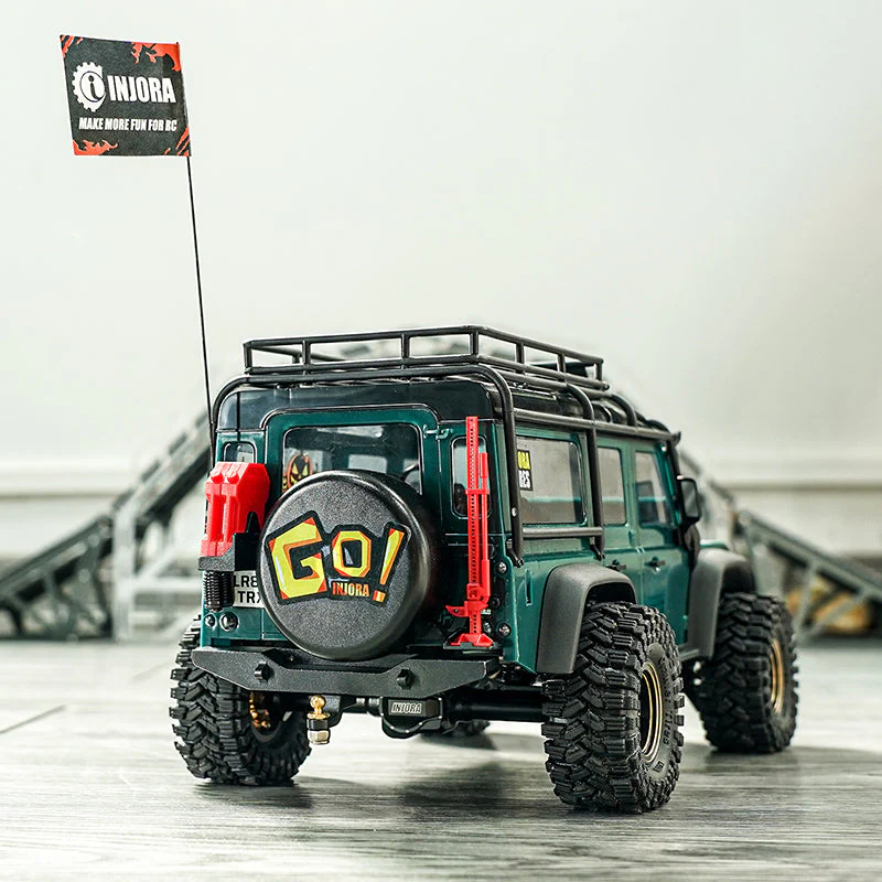 INJORA 15cm Metal Antenna with Flags for 1/18 1/24 TRX4M SCX24 FCX24 - Image 14