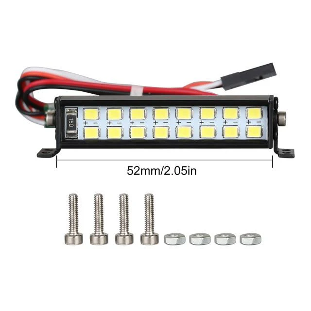 INJORA 17/52/102/147mm Bright LED Light Bar for 1/10 RC Car - Image 7