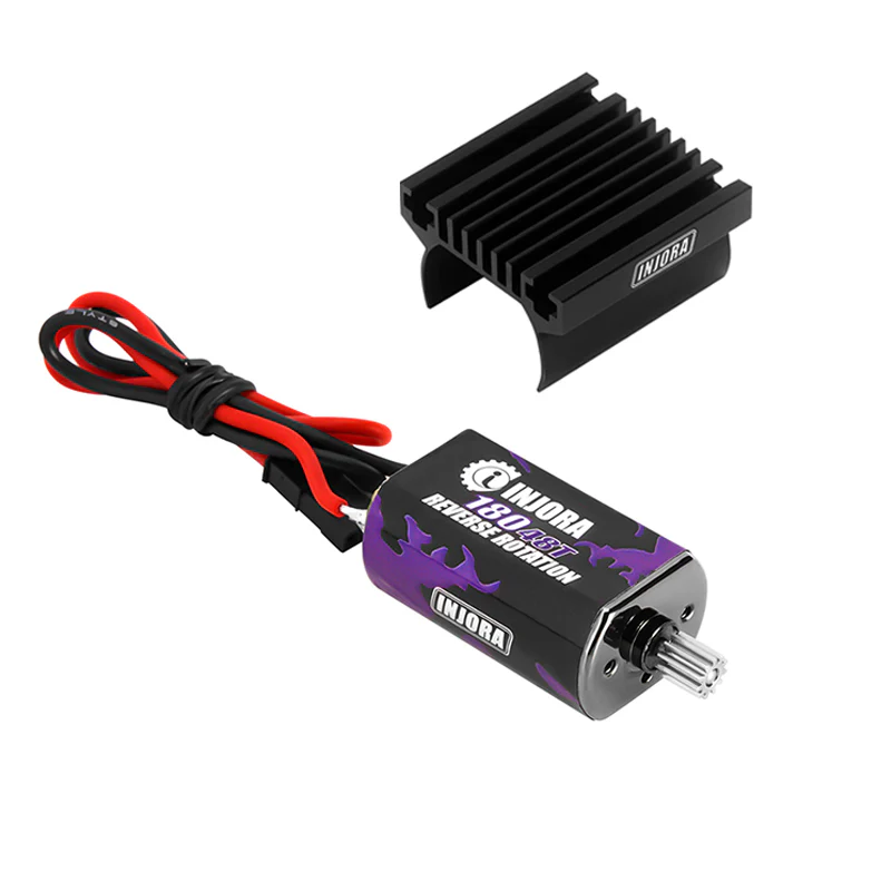 INJORA 180 PRO Brushed 48T Purple Motor with Steel Pinion for 1/18 TRX4M (INM11-48T) - Image 11