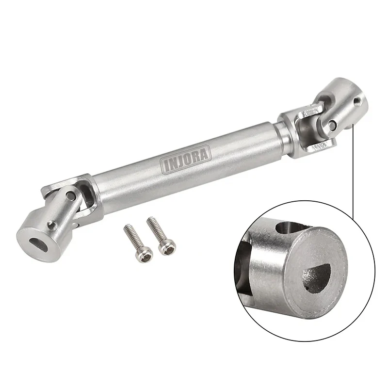INJORA 1pcs Stainless Steel Drive Shaft with D Shaped Hole for SCX24 AX24 FCX18 FCX24m - Image 12