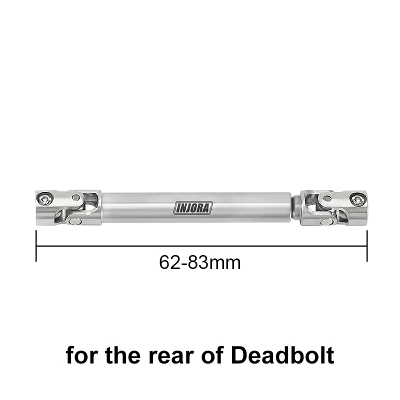 INJORA 1pcs Stainless Steel Drive Shaft with D Shaped Hole for SCX24 AX24 FCX18 FCX24m - Image 14