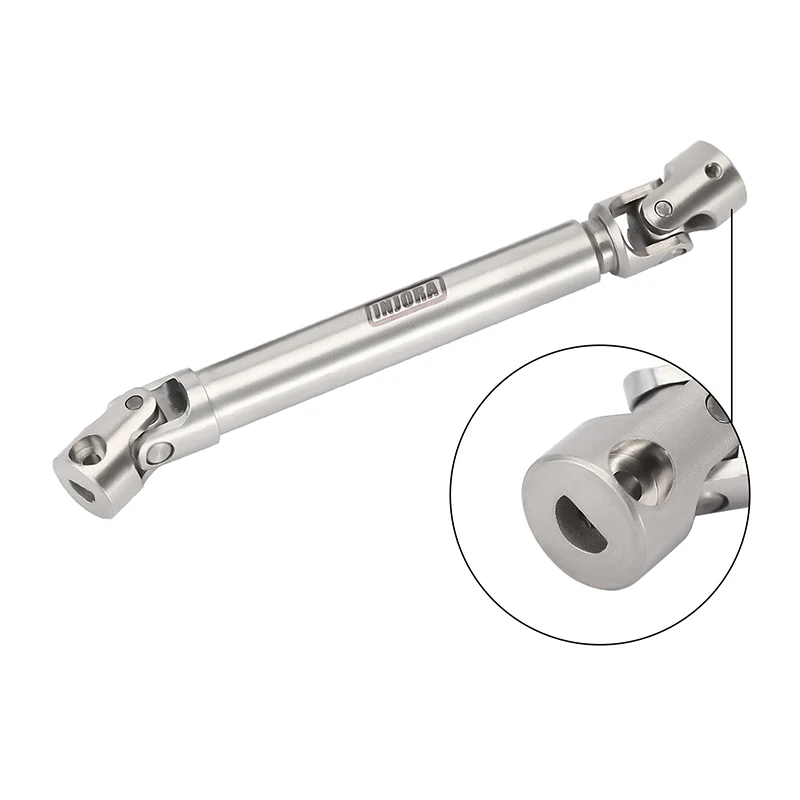 INJORA 1pcs Stainless Steel Drive Shaft with D Shaped Hole for SCX24 AX24 FCX18 FCX24m - Image 16