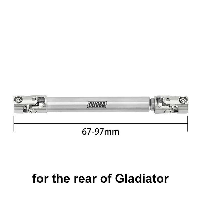 INJORA 1pcs Stainless Steel Drive Shaft with D Shaped Hole for SCX24 AX24 FCX18 FCX24m - Image 18
