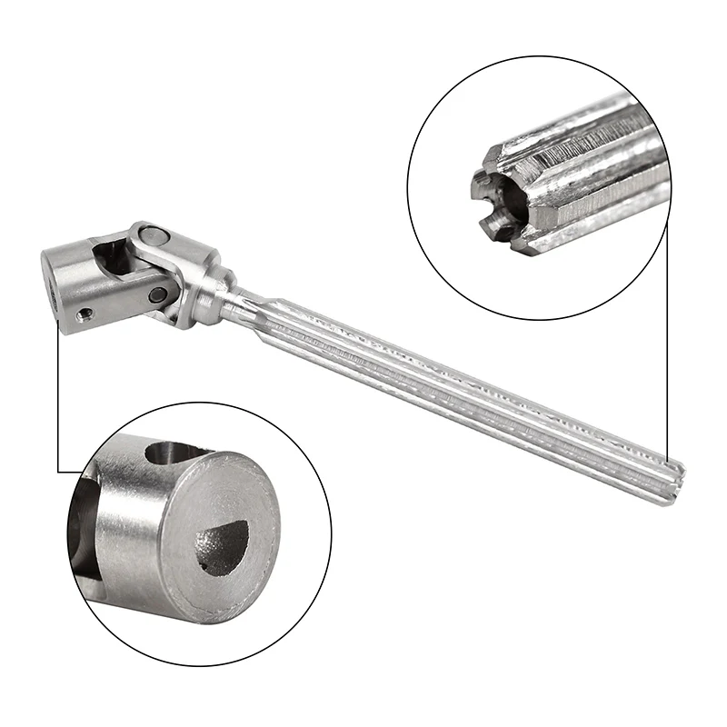INJORA 1pcs Stainless Steel Drive Shaft with D Shaped Hole for SCX24 AX24 FCX18 FCX24m - Image 20