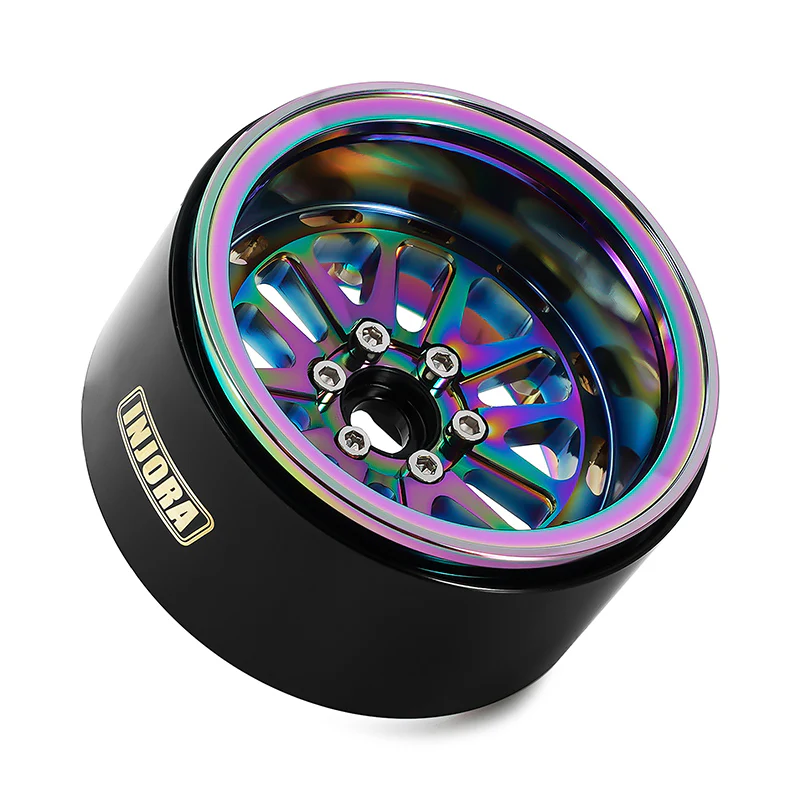 INJORA 2.2" Rainbow -10mm Offset Wheels for 1/10 RC Crawlers - Image 6