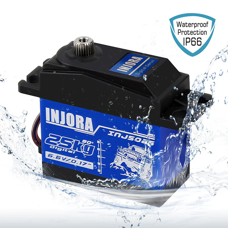 INJORA INJS025 25KG Large Torque Waterproof Metal Gear Digital Servo for RC Model - Image 4