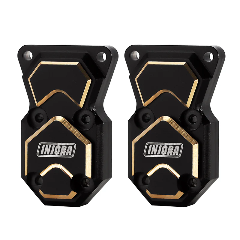 INJORA 2pcs 10g/pcs Black Brass Diff Covers for Axial SCX24 AX24 - Image 3