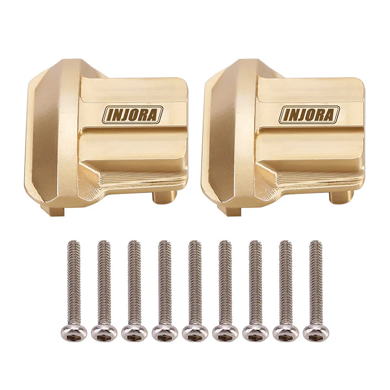 INJORA 2PCS 11g/pcs Brass Diff Covers for 1/18 TRX4M Front Rear Axles (4M-01) - Image 12