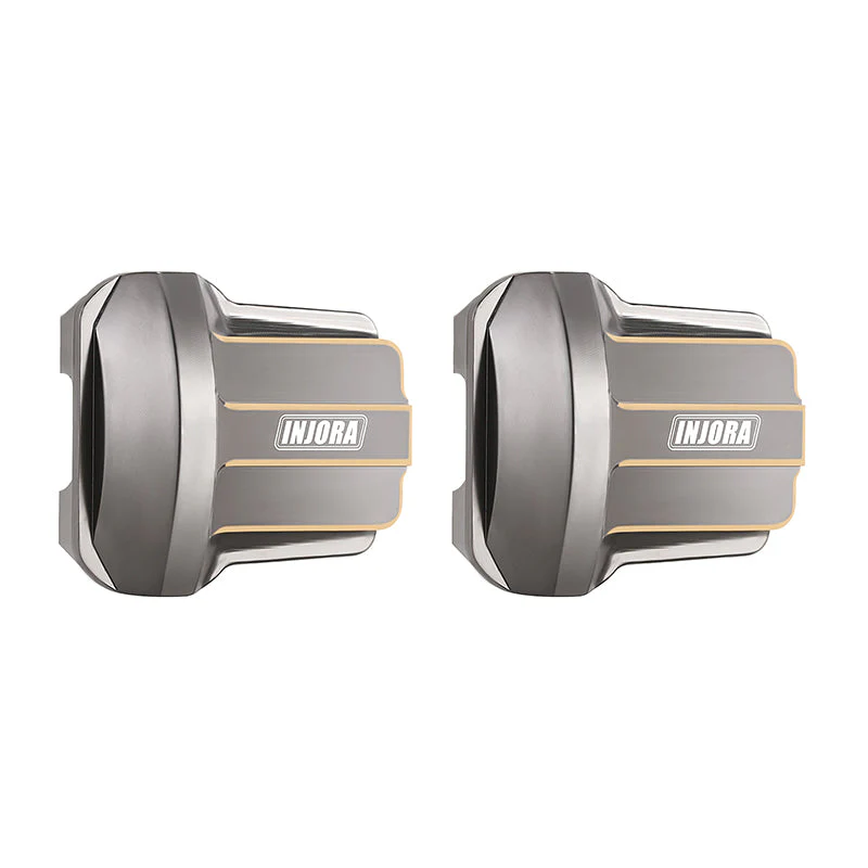 INJORA 2PCS 11g/pcs Brass Diff Covers for 1/18 TRX4M Front Rear Axles (4M-01) - Image 9