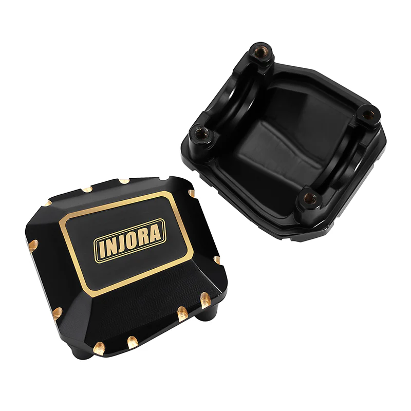 INJORA 2pcs 38g Black Brass Diff Covers for 1/10 SCX10 PRO & SCX10 III AR45 - Image 5