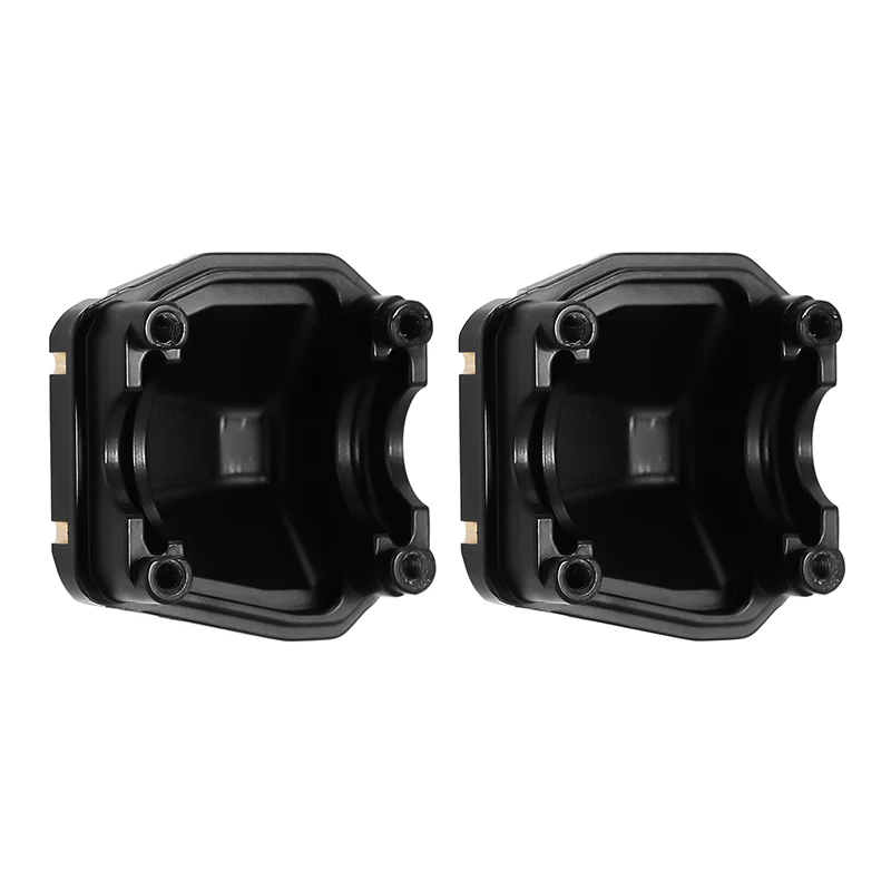 INJORA 2pcs 38g Black Brass Diff Covers for 1/10 SCX10 PRO & SCX10 III AR45 - Image 6