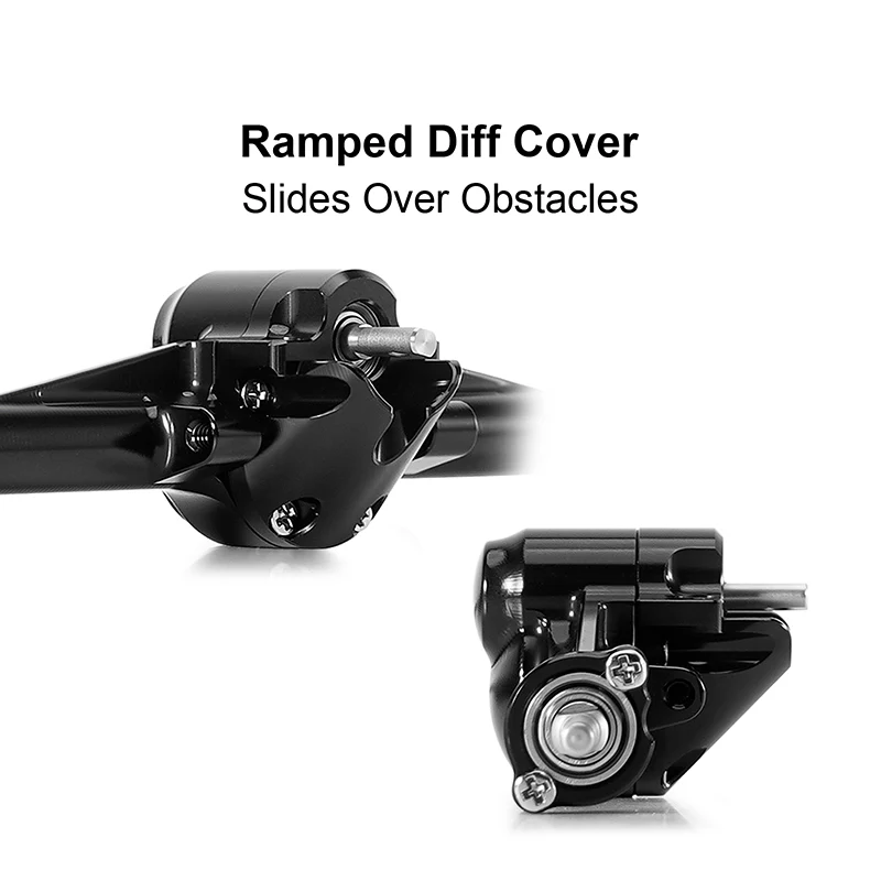 INJORA 2pcs Aluminum Diff Covers for SCX30-25BKFR - Image 3