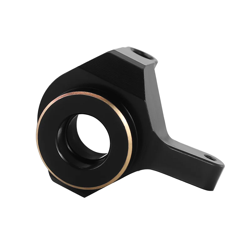 INJORA 2pcs Black Brass Front Steering Knuckles Counter Weights for SCX24 AX24 - Image 6