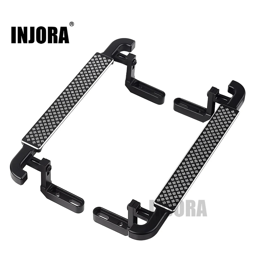 [Germany Clearance Deal] INJORA 2PCS Black Metal Side Pedal Rock Sliders for Traxxas TRX-4