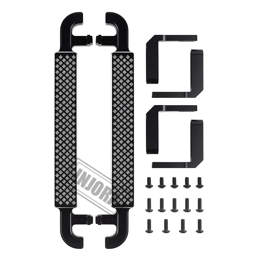 [Germany Clearance Deal] INJORA 2PCS Black Metal Side Pedal Rock Sliders for Traxxas TRX-4 - Image 2