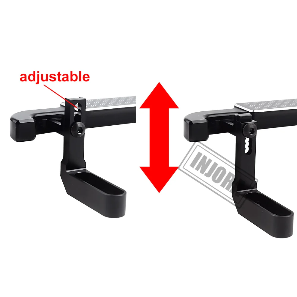 [Germany Clearance Deal] INJORA 2PCS Black Metal Side Pedal Rock Sliders for Traxxas TRX-4 - Image 3
